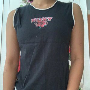 Vintage Roxy floral muscle tee